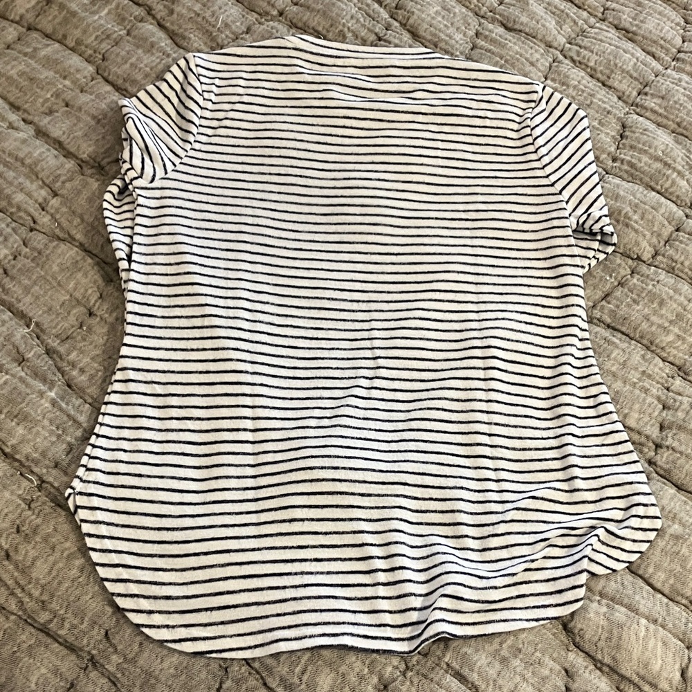 Banana Republic Gray and White black stripe Knit Tops - Picture 6 of 7